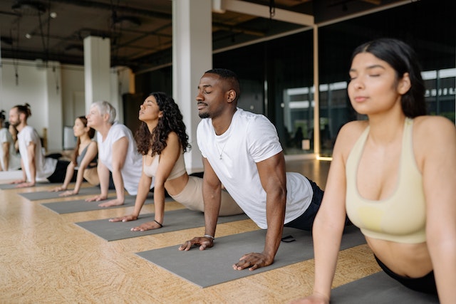 Practicing Yoga